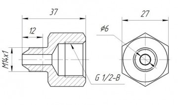  G1/2 - 14&#215;1 -  " ""